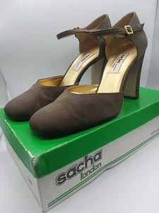 Sacha London Bella Womens Shoes Size 9B Taupe Suede Pumps Heels (BB) - Picture 1 of 12