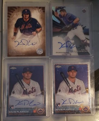 2015 Topps Bowman Kevin Plawecki novato automático lote de 4 cartas Foto 1 de 2