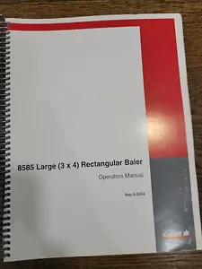 CASE IH BEDIENUNGSANLEITUNG 8585 GROSSE 3X4 RECHTECKBALLENPRESSE - Bild 1 von 2