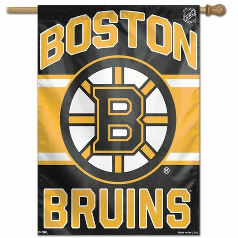 Boston Bruins 28 X 40" Vertical Flag / Banner Indoor / Outdoor One Sided Cover