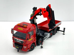 MAN TGX XLX facelift 8x2 palfinger crane PK1650TEC +jib, WSI truck models , 1:50 - Picture 1 of 10