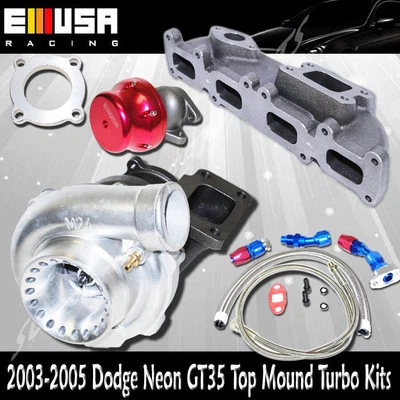 Kits turbo GT35 para 03-05 Dodge Neon SRT-4 sedán 4d 2,4 L 2429CC hasta 500 HP Foto 1 de 4
