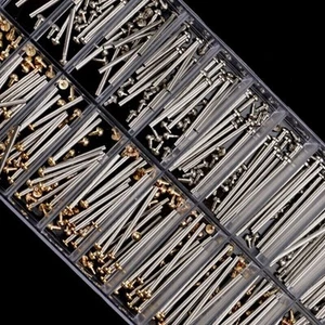 10-28mm 200Pcs Watch Strap Band Screws Link Pins Bracelet Rivet Screw Accessory - Picture 1 of 9
