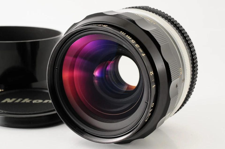 [N COMO NUEVO] Lente Nikon NIKKOR O C Auto 35 mm f2 Ai Convertida MF con Capucha de JAPÓN Foto 1 de 4
