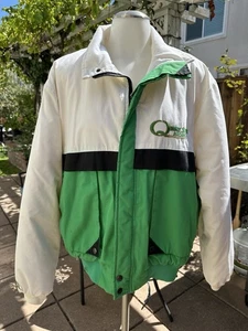Vtg Quaker State Racing King Sports Jacket Large Quilted Lined - Picture 1 of 20