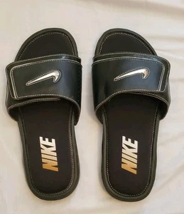 Nike Comfort Slide 2 Sandale schwarz/silbermetallic 415205-002 – Herrengröße 9 - Bild 1 von 17