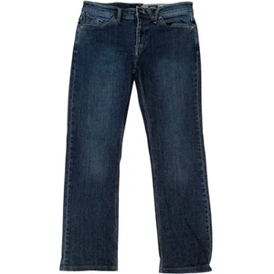 Volcom Men’s Jeans Men Size 32 X 29 Solver Modern Straight Dark Wash Denim Pants - Picture 1 of 10