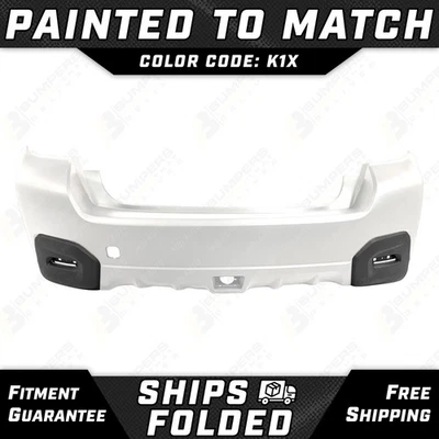 NEW Painted *K1X - White* Rear Bumper Cover for 2013-2017 Subaru XV Crosstrek Foto 1 de 4