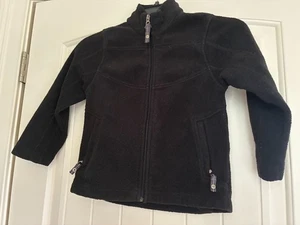 Preowned REI Boy's Size XXS (4-5) Black Full Zip Fleece Jacket - Picture 1 of 2