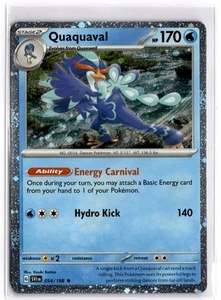 Pokemon Juego de Cartas Coleccionables Quaquaval (Cosmos Holo) 054/198 Cartas y Productos Varios Holo - Imagen 1 de 1