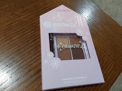 Colourpop Pressed Powder Eyeshadow Eyeliner Palette Kit Let It Bronze NIB! - Image 1 of 2