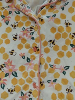 Duluth Trading Co Conjunto de pijama corto tejido algodón estampado abeja miel XL Foto 1 de 4