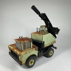 Mighty Tonka Shovel Truck Green Steel Metal Vintage 70’s Toy Truck - Picture 1 of 15