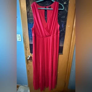 Torrid Maxi Dress Size 3 Plus Pink Sleeveless Elegant Long Dress Grecian EUC - Picture 1 of 2