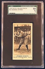 1916 M101-5 Sporting News Bobbie Byrne SGC 5 #22 Blank Back Baseball Card 60