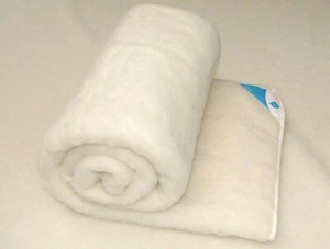Manta de Lana UE Merino Natural Lana de Oveja 100% TODOS LOS TAMAÑOS!!! Cru blanco - Imagen 1 de 4