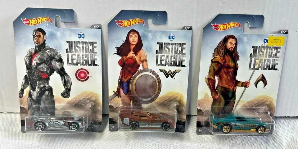Hot Wheels Superheroes (x3) Justice League Sports Cars  - Brand New - Image 1 of 1