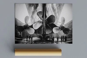 "Póster de hélice Titanic (sin enmarcar), arte histórico de pared, tamaño: 24x36" - Imagen 1 de 7