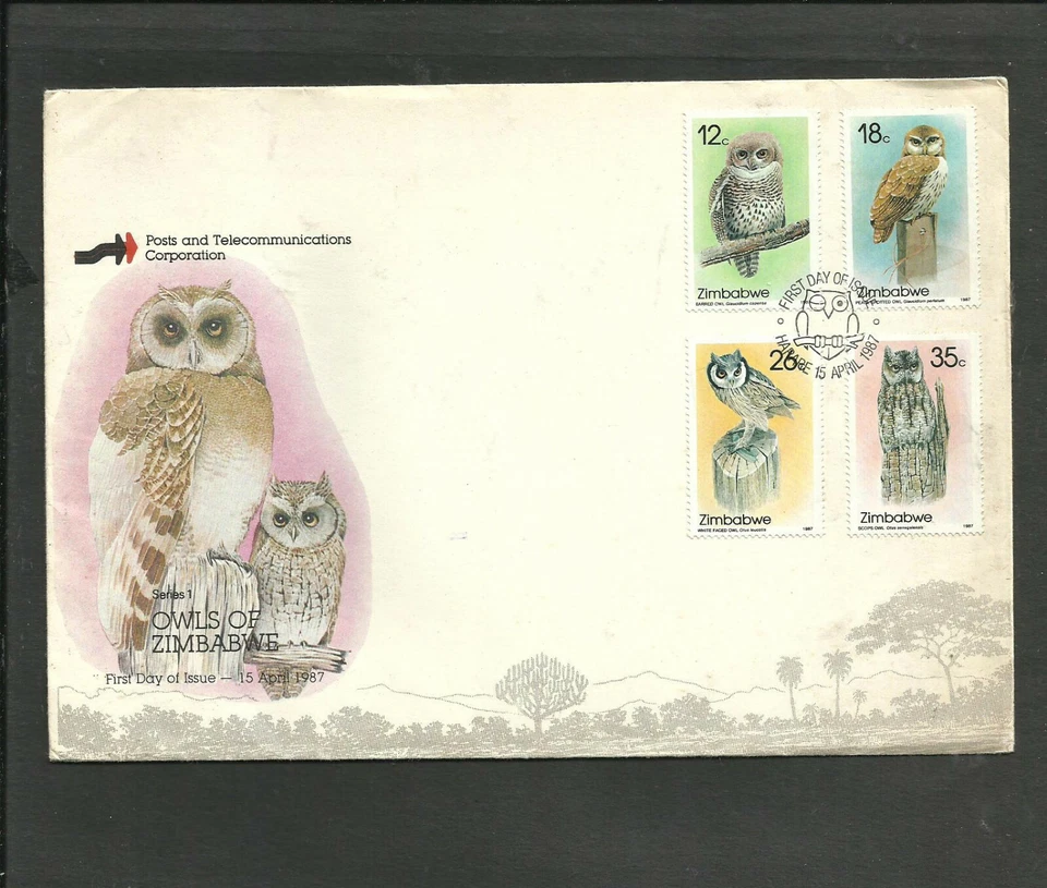 OWLS - ZIMBAWE 1987, FDC - Image 1 of 1