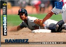 1994 Upper Deck Collectors Choice Manny Ramirez All Rookie RC Blue Foil #117