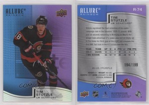 2021-22 Upper Deck Allure Rainbow Blue Purple /199 Tim Stutzle #R-74