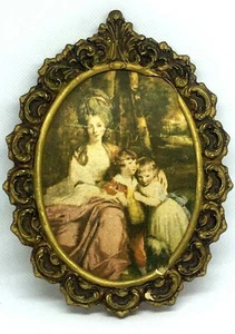Old Picture World Famous painting Lady Elizabeth Delmé and her Children ART Rare - Picture 1 of 6