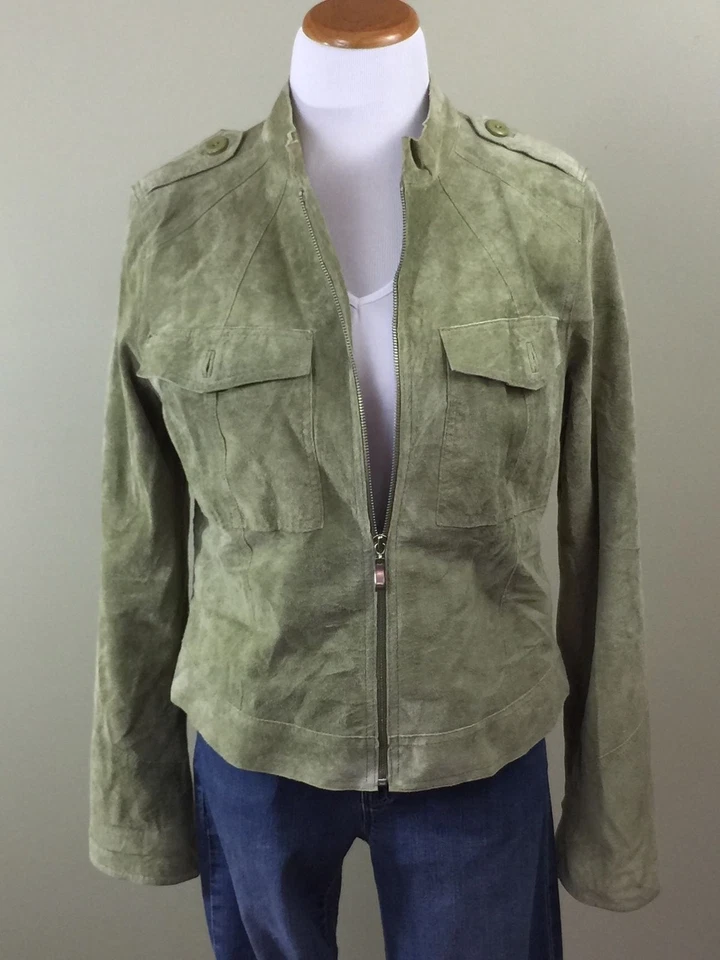 Chaqueta de gamuza Spiegel ligera con cremallera frontal lavada a máquina totalmente forrada para mujer 12 Foto 1 de 4