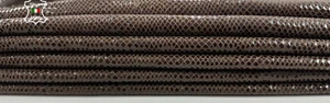 BROWN SHINY SNAKE PRINT On Soft Lambskin Leather hide 2 skins 12+sqf 0.7mm C3868 - Picture 1 of 7