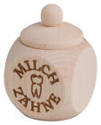 Holzdose Dose Zahndose Milchzahndose mit Schraubdeckel Milchzhne 3 x 3 x 5 cm