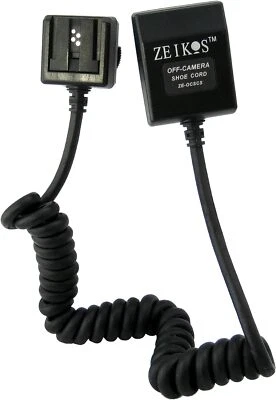 Zeikos ZE-OCSCS Off Camera Flash Cord for Sony Cameras (Black) - Image 1 of 2