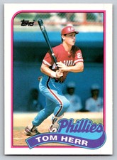 1989  Topps Traded #49T Tom Herr Philadelphia Phillies