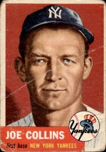 1953 TOPPS JOE COLLINS 9 GOOD BASEBALL NEW YORK YANKEES