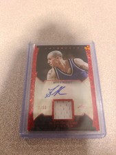 Mike Bibby 2022 Leaf In The Game Used Sports Red Relic Auto #1/50