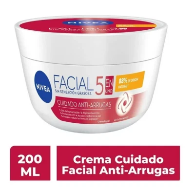 NIVEA: Crema facial antiarrugas antienvejecimiento 5 en 1 Foto 1 de 4