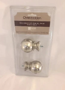 CHRIS MADDEN for JcPenney Home Decorative Finial Pair Set For 1 1/4 In Metal Rod - Picture 1 of 17