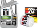 K&N Hp-1001 Engine Oil Filter & 5 Quarts Mobil1 0W20 Full Synthetic Engine Oil
