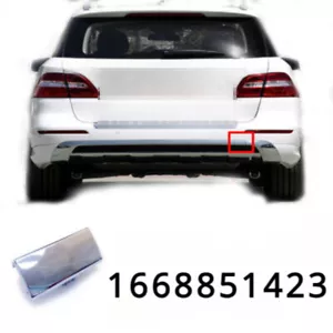 1Pc Rear Bumper Tow Eye Cap Chrome Cover For 12-15 Mercedes W166 ML350/400/550 - Picture 1 of 6