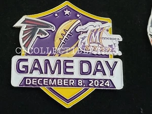 Atlanta Falcons VS Minnesota Vikings Game Day Pin 12/8/24 US Bank NO PACKAGING - Picture 1 of 1