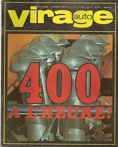 VIRAGE AUTO 1968 12 BILAN TECHNIQUE F1 68 ROVER 3500 TRIUMPH 2500 PI  GP MEXIQUE - Imagen 1 de 2