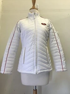 G-III NFL Team Apparel San Francisco 49ers White Quilted Jacket Size XS - Picture 1 of 2