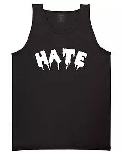 Kings Of NY Hate Goth Blood Font Tank Top T-Shirt - Picture 1 of 5