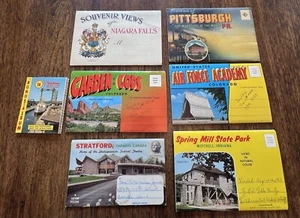 Lot Vintage Postcard Folder Books 1940-1960's United States & Canada - Picture 1 of 2