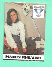 (1) MANON RHEAUME TAMPA BAY FIRST WOMAN NHL GOALIE PROMOTION  NM+  (I4353)