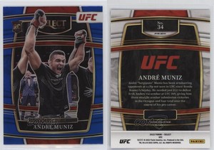 2022 Panini Select UFC Concourse Blue Prizm Andre Muniz #34 Rookie RC
