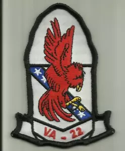 VA-22 PARCHE DE LA MARINA DE LOS ESTADOS UNIDOS LUCHA REDCOCKS FA/18 PILOTO DE AVIÓN SOLDADO VOLAR EE. UU. - Imagen 1 de 1