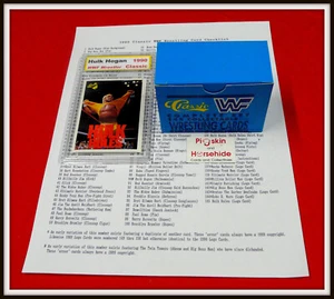 1990 Classic WWF Series-1 Factory Card Set + Bonus - FRESH FROM SEALED CASE! - Picture 1 of 6