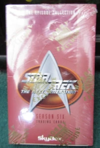 STAR TREK THE NEXT GENERATION SEASON 6 TRADING CARDS FULL SEALED BOX OF 24 X 11 - Picture 1 of 4