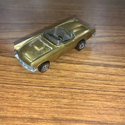 Vintage Hot Wheels Redline US Gold w/Brown Int. Classic '57 T-Bird 1/64 Diecast - Image 1 of 4