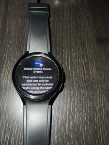 Samsung Galaxy Watch 4 Classic 46mm Boîtier en Aluminium avec Bracelet Sport - Noir (LTE) - Photo 1 sur 12