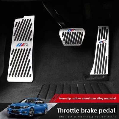 Pedal de freno acelerador antideslizante de aluminio para BMW serie 3/GT 4 2013-2019 3 piezas Foto 1 de 4